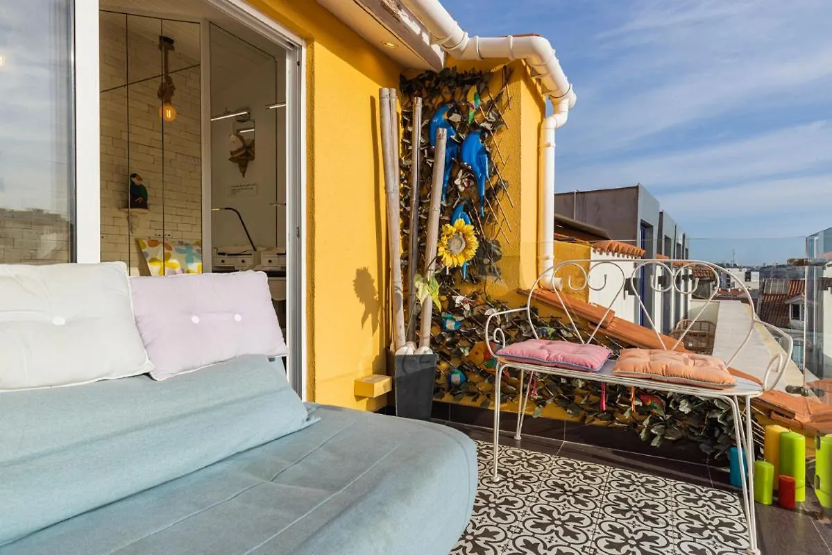 Апартаменты Peaceful Loft - Amazing Terrace & View Лиссабон Португалия